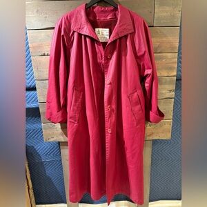 London Fog Women's Red Trench Coat